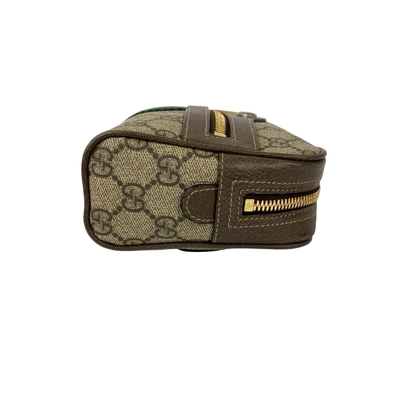 GUCCI Sling bag leather Brown GG Supreme Ophidia waist pouch