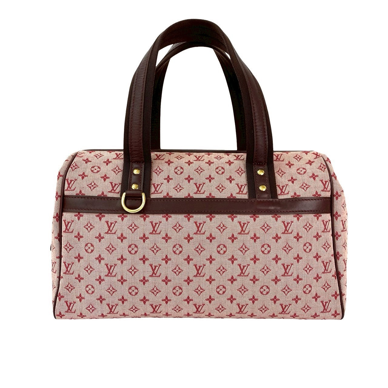 LOUIS VUITTON Boston Duffel bag canvas wine-red Monogram mini Josephine GM