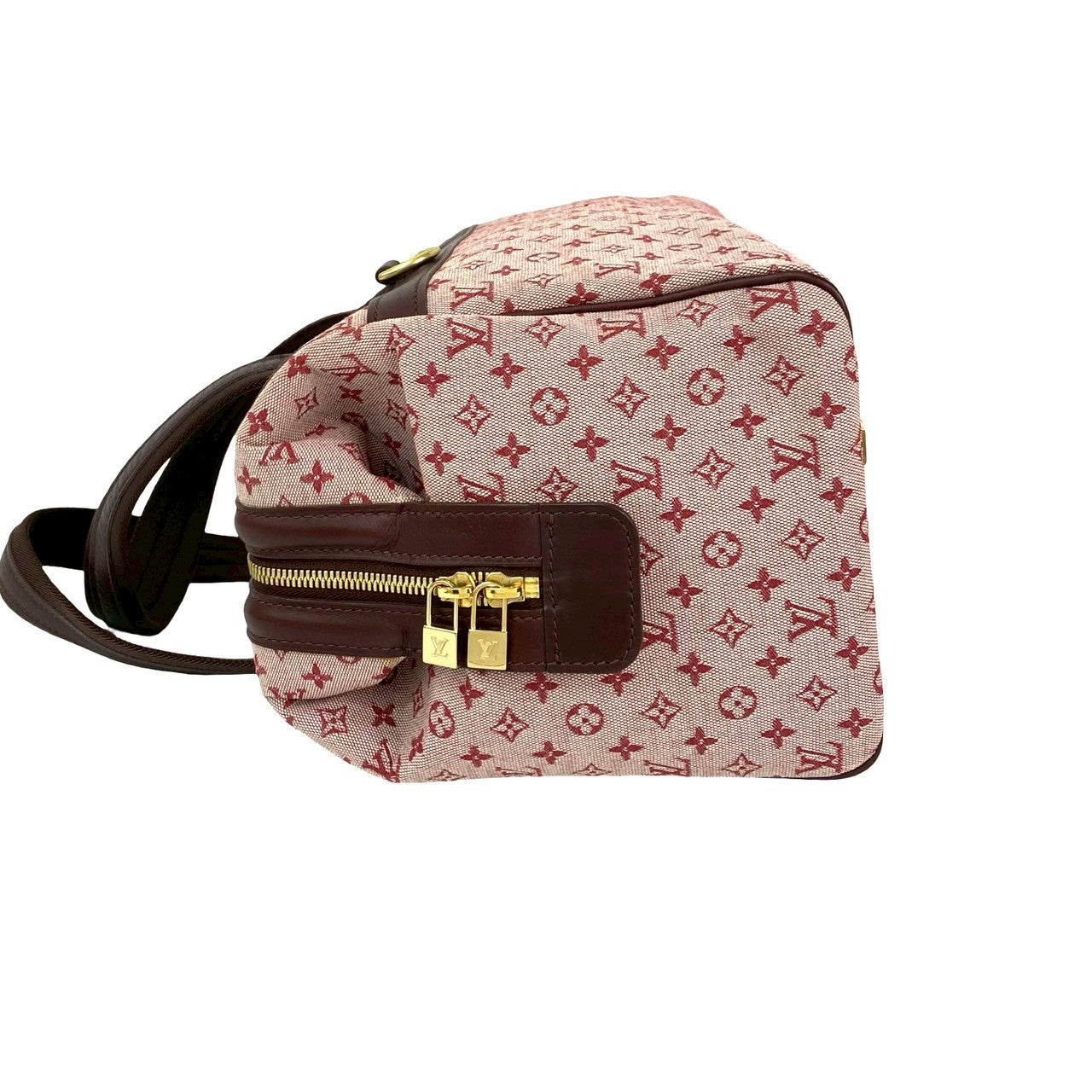 LOUIS VUITTON Boston Duffel bag canvas wine-red Monogram mini Josephine GM