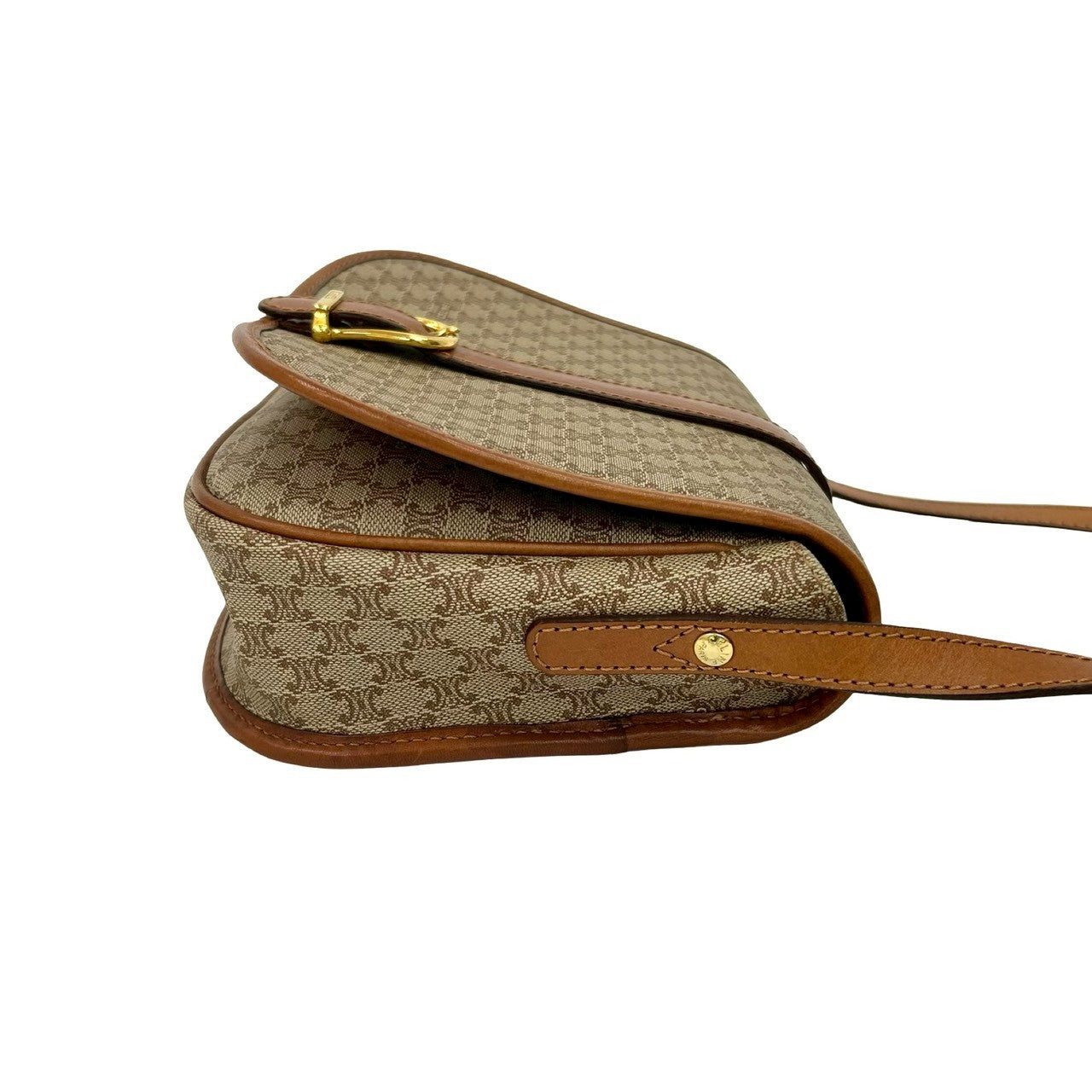 CELINE Shoulder Bag leather beige