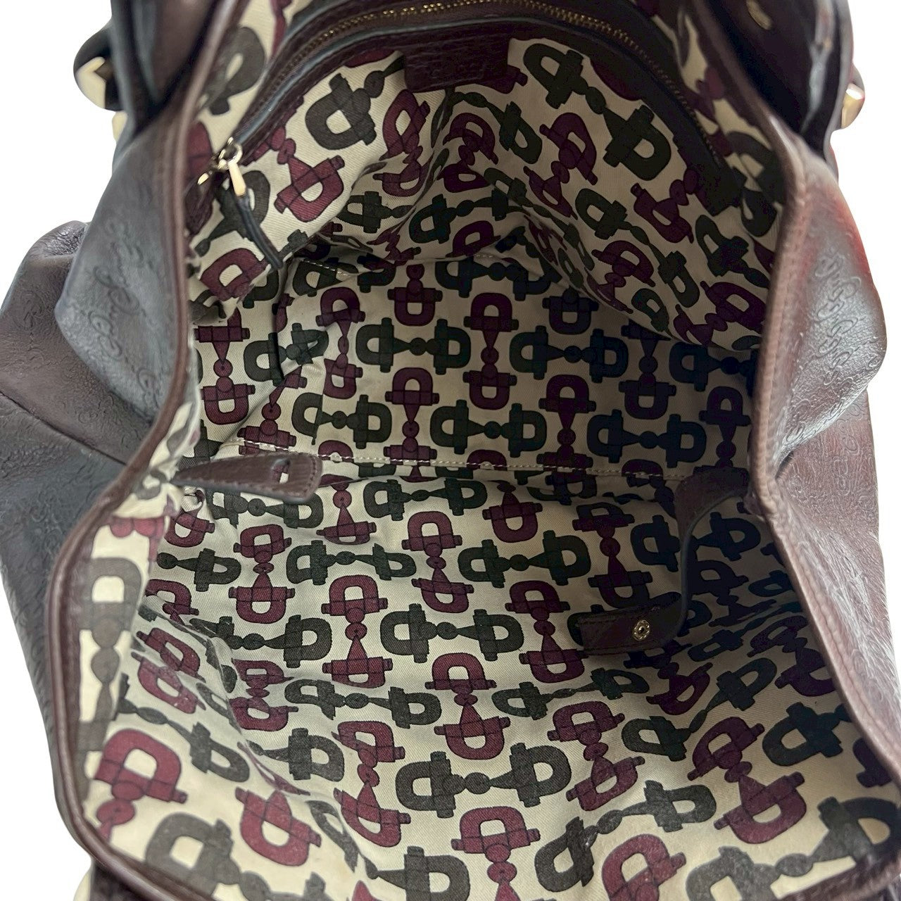 GUCCI Tote Bag leather Brown