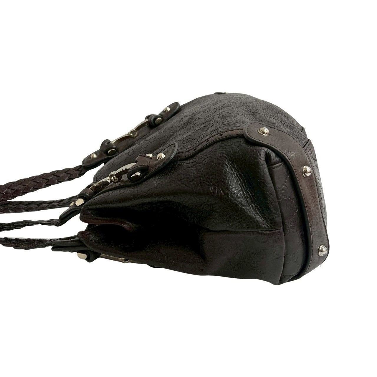 GUCCI Tote Bag leather Brown