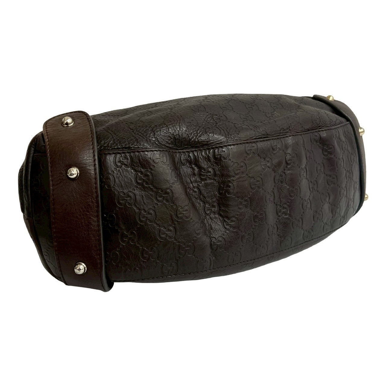 GUCCI Tote Bag leather Brown