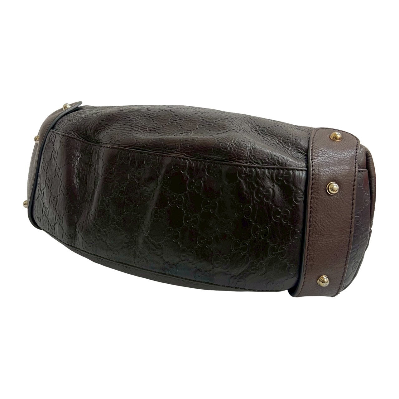 GUCCI Tote Bag leather Brown