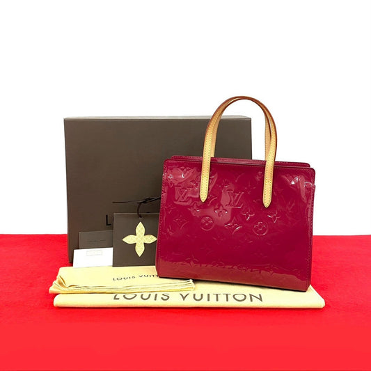LOUIS VUITTON Handbag enamel Brown Monogram Vernis Catalina BB