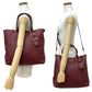 PRADA Tote Bag leather wine-red
