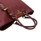PRADA Tote Bag leather wine-red