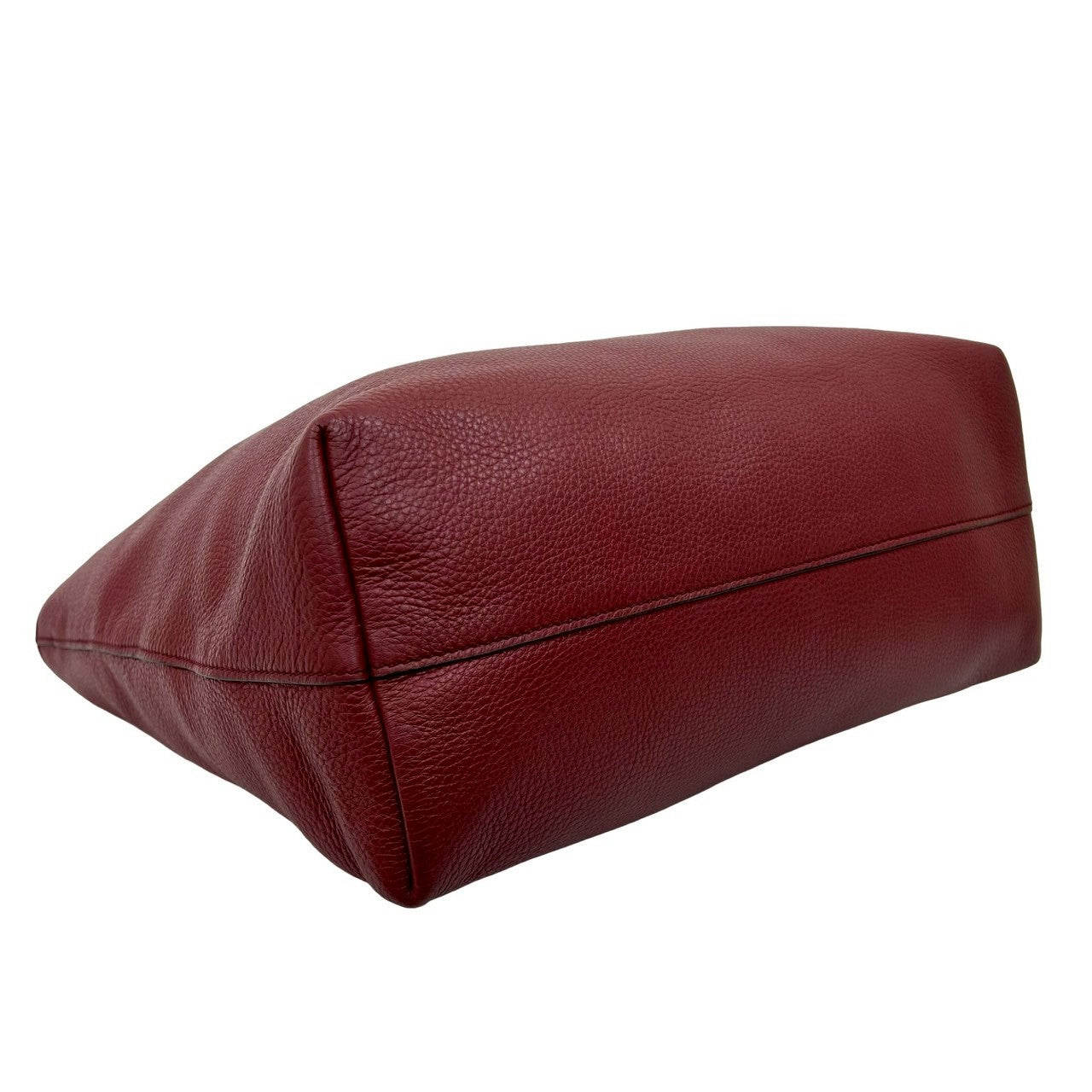 PRADA Tote Bag leather wine-red