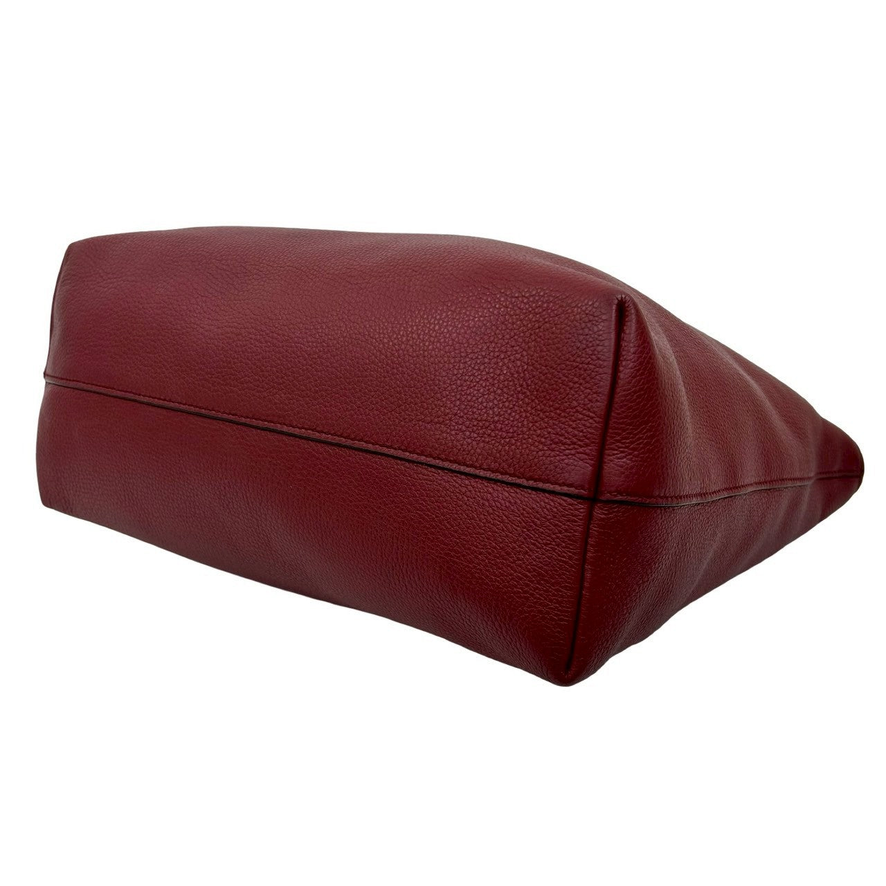 PRADA Tote Bag leather wine-red