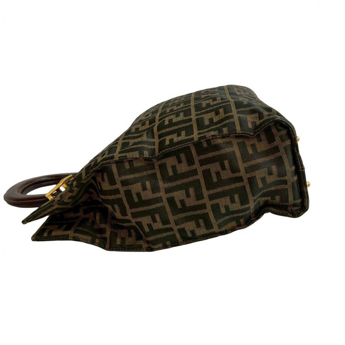 FENDI Handbag canvas Brown