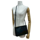 CELINE Shoulder Bag leather black Trio Small