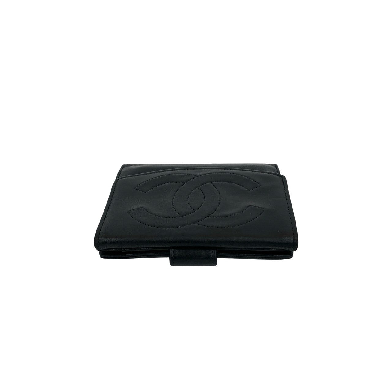 CHANEL Bifold Wallet lambskin black