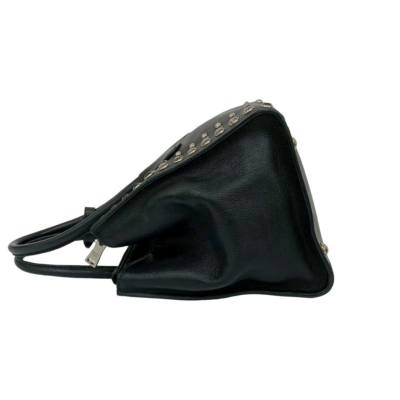 PRADA Shoulder Bag leather black