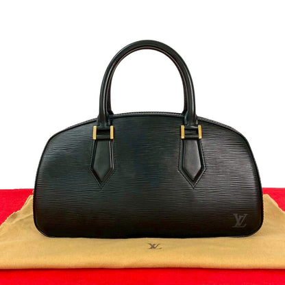 LOUIS VUITTON Handbag Epi Leather black Epi jasmine