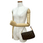 LOUIS VUITTON Handbag leather Brown Monogram Pochette Accessoires
