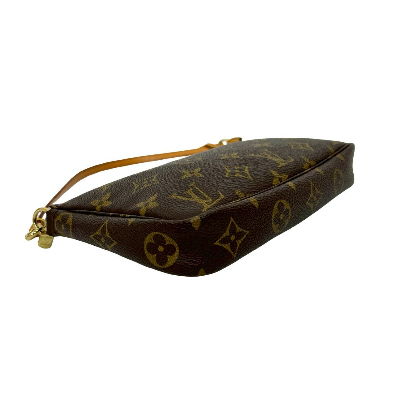 LOUIS VUITTON Handbag leather Brown Monogram Pochette Accessoires