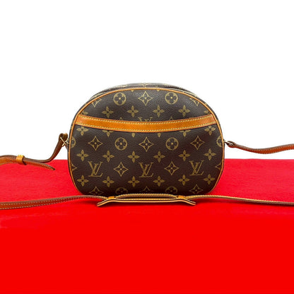 LOUIS VUITTON Shoulder Bag leather Brown Monogram Blois