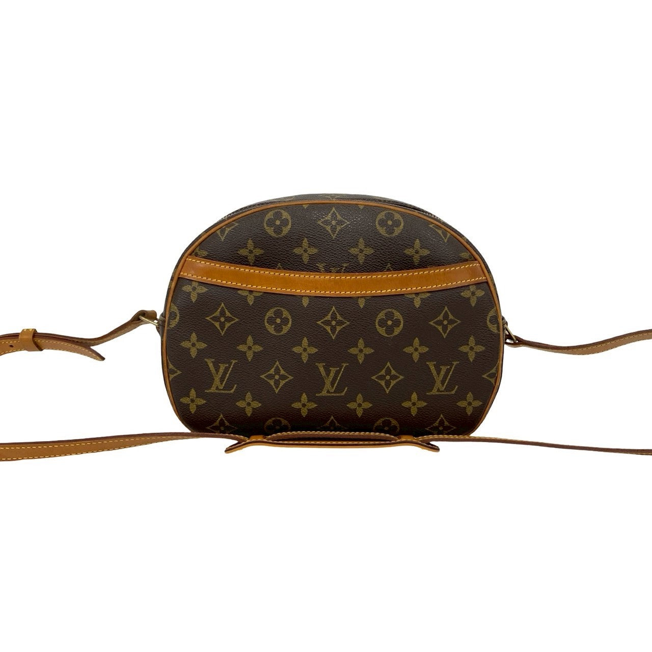 LOUIS VUITTON Shoulder Bag leather Brown Monogram Blois