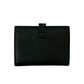 CELINE Bifold Wallet leather black Medium strap wallet
