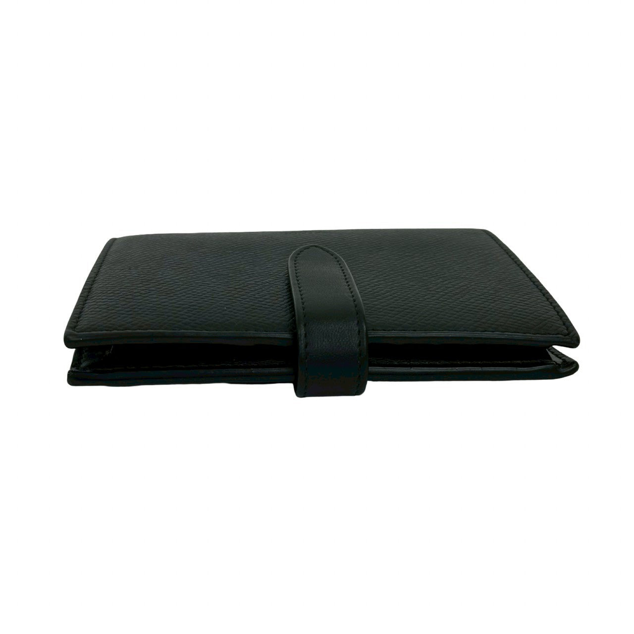 CELINE Bifold Wallet leather black Medium strap wallet