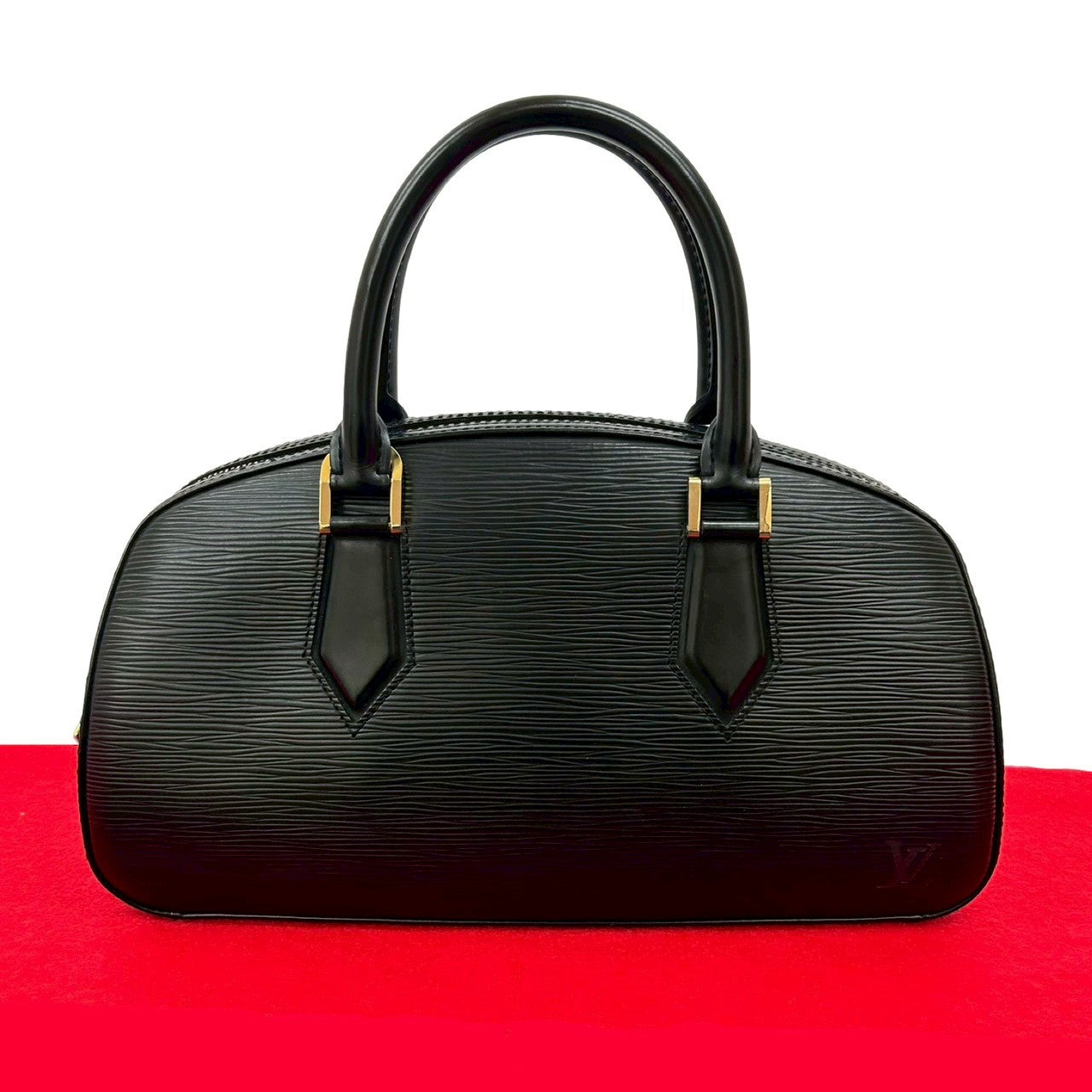 LOUIS VUITTON Handbag Epi Leather black Epi jasmine