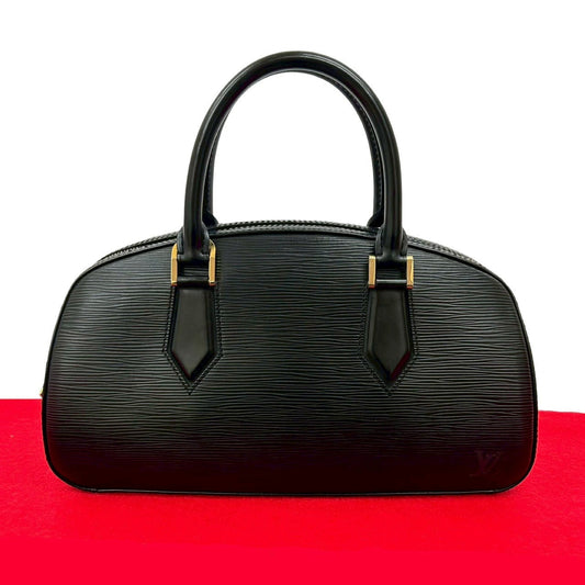 LOUIS VUITTON Handbag Epi Leather black Epi jasmine