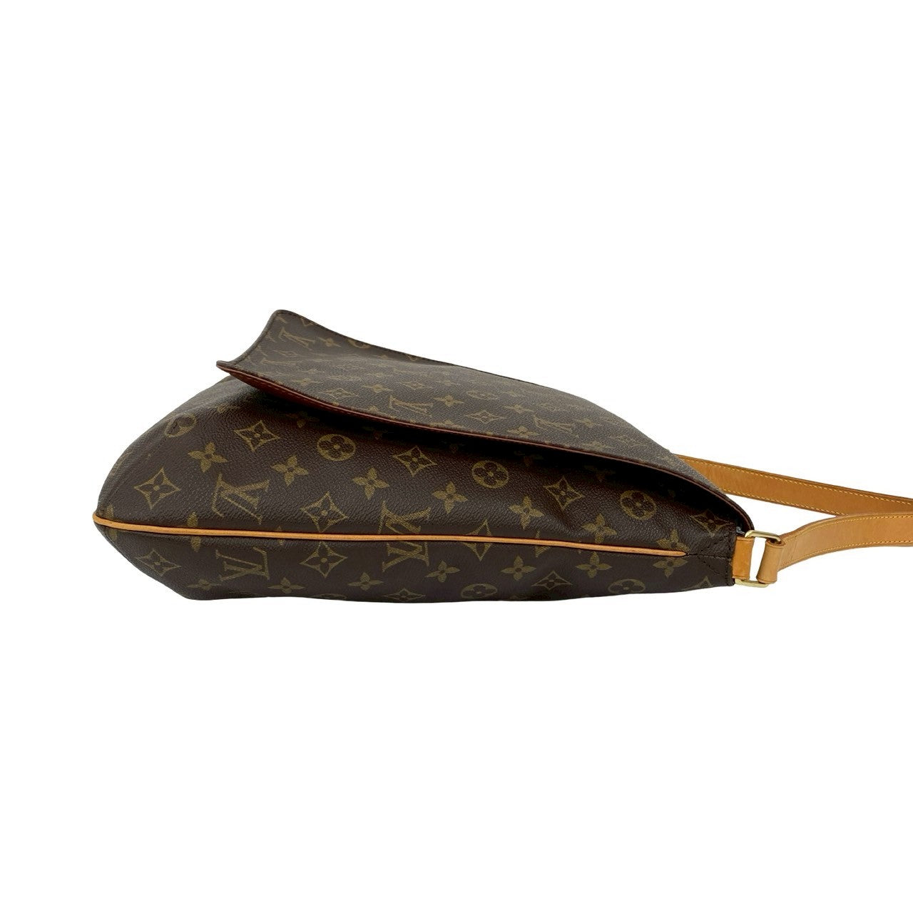 LOUIS VUITTON Shoulder Bag leather Brown Musette