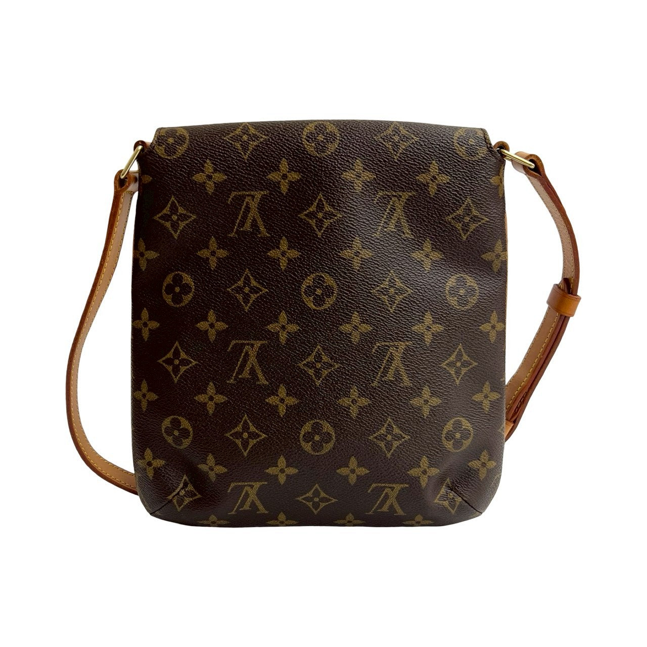 LOUIS VUITTON Shoulder Bag leather Brown Monogram Musette Salsa