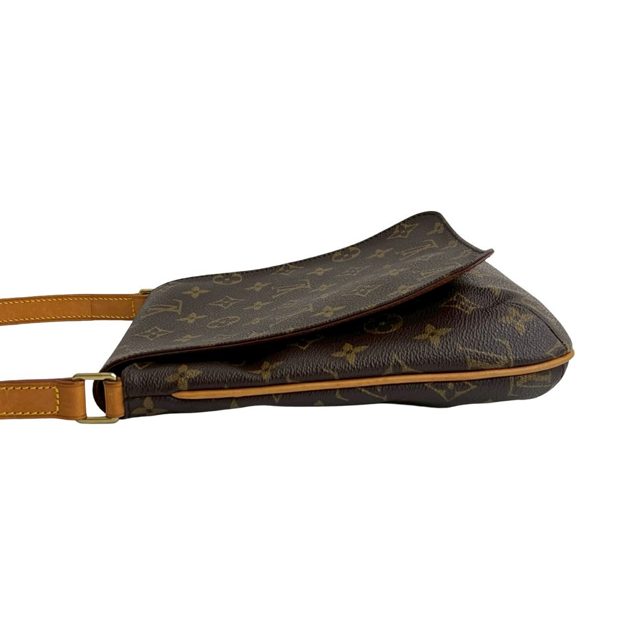 LOUIS VUITTON Shoulder Bag leather Brown Monogram Musette Salsa