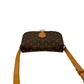 LOUIS VUITTON Shoulder Bag leather Brown Monogram Saint-Cloud