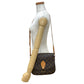 LOUIS VUITTON Shoulder Bag leather Brown Monogram Saint-Cloud