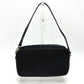 LOUIS VUITTON Shoulder Bag M92275 Satin black Monogram Satin Pochette Conte Do Fe Women Used Authentic