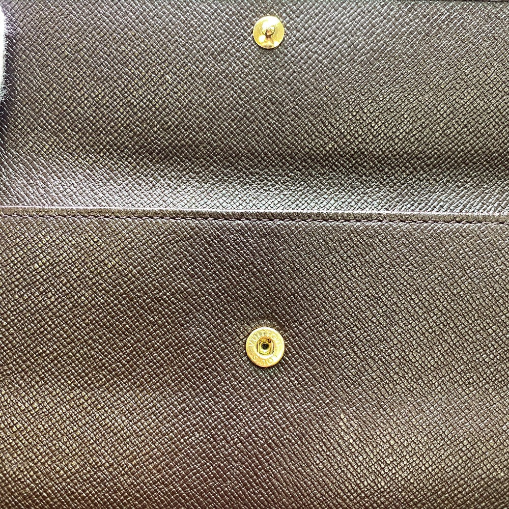 LOUIS VUITTON Long Wallet Purse N61217 Damier Brown Damier Portefeuille International