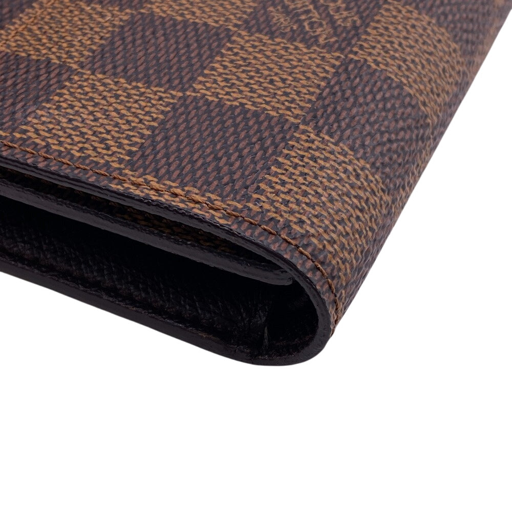 LOUIS VUITTON Long Wallet Purse N61217 Damier Brown Damier Portefeuille International