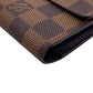 LOUIS VUITTON Long Wallet Purse N61217 Damier Brown Damier Portefeuille International