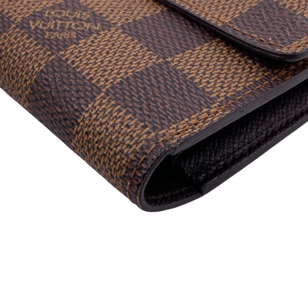 LOUIS VUITTON Long Wallet Purse N61217 Damier Brown Damier Portefeuille International