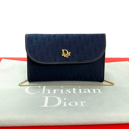 Dior Shoulder Bag leather Navy