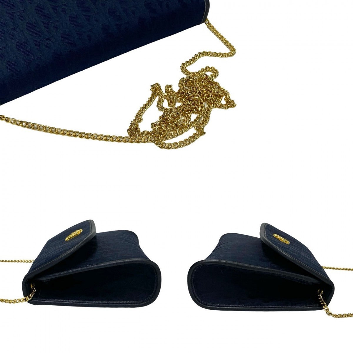 Dior Shoulder Bag leather Navy