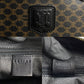 CELINE Handbag Leather, PVC Brown Macadam Blason Triomphe Pattern Women Used Authentic