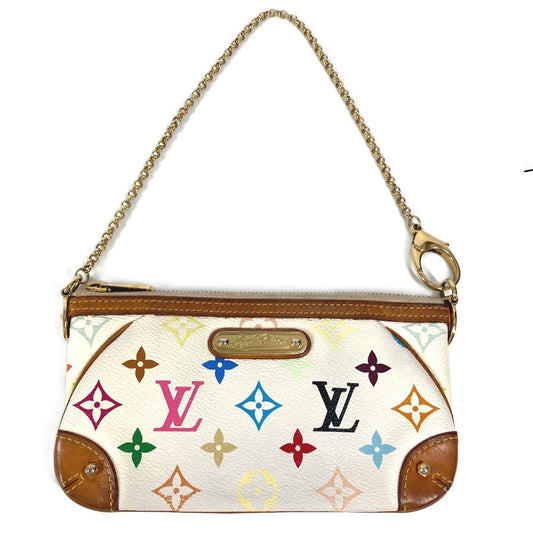 LOUIS VUITTON Shoulder Bag M60096 Monogram multicolor canvas white Monogram multicolor Mira MM