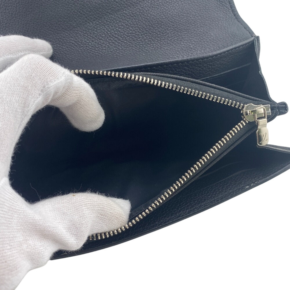 LOUIS VUITTON Long Wallet Purse M62530 leather black Portefeuille My Rock Me