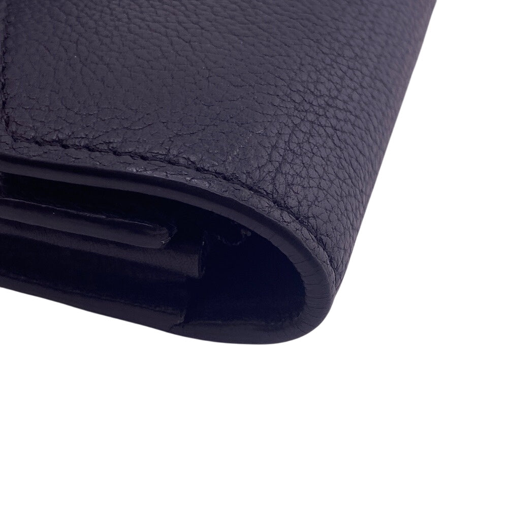 LOUIS VUITTON Long Wallet Purse M62530 leather black Portefeuille My Rock Me