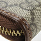 GUCCI Long Wallet Purse 673003 GG Supreme Canvas beige Interlocking G Women Used Authentic