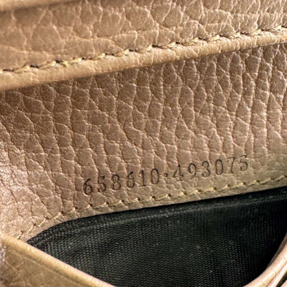 GUCCI Bifold Wallet GG Supreme canvas, leather beige GG Supreme