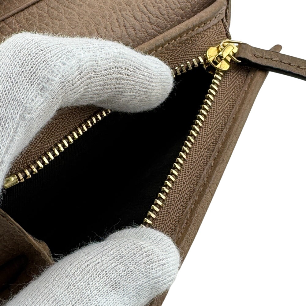 GUCCI Bifold Wallet GG Supreme canvas, leather beige GG Supreme