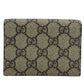 GUCCI Bifold Wallet GG Supreme canvas, leather beige GG Supreme