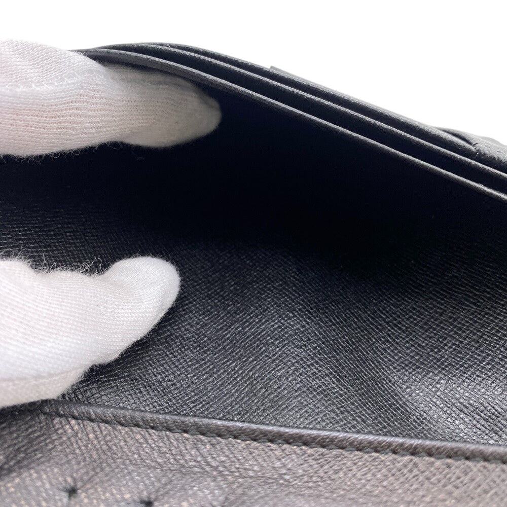 LOUIS VUITTON Long Wallet Purse M30501 Taiga, Leather black Taiga Portefeuille Brazza