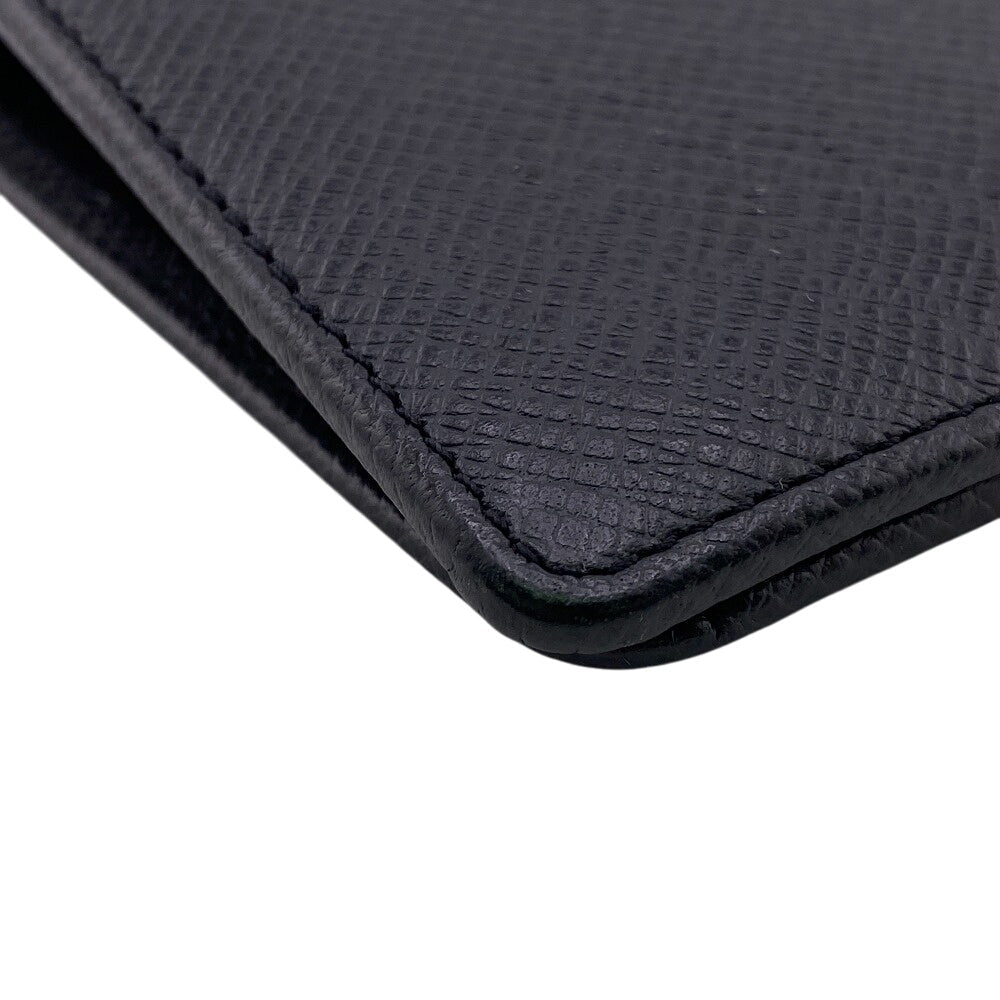 LOUIS VUITTON Long Wallet Purse M30501 Taiga, Leather black Taiga Portefeuille Brazza