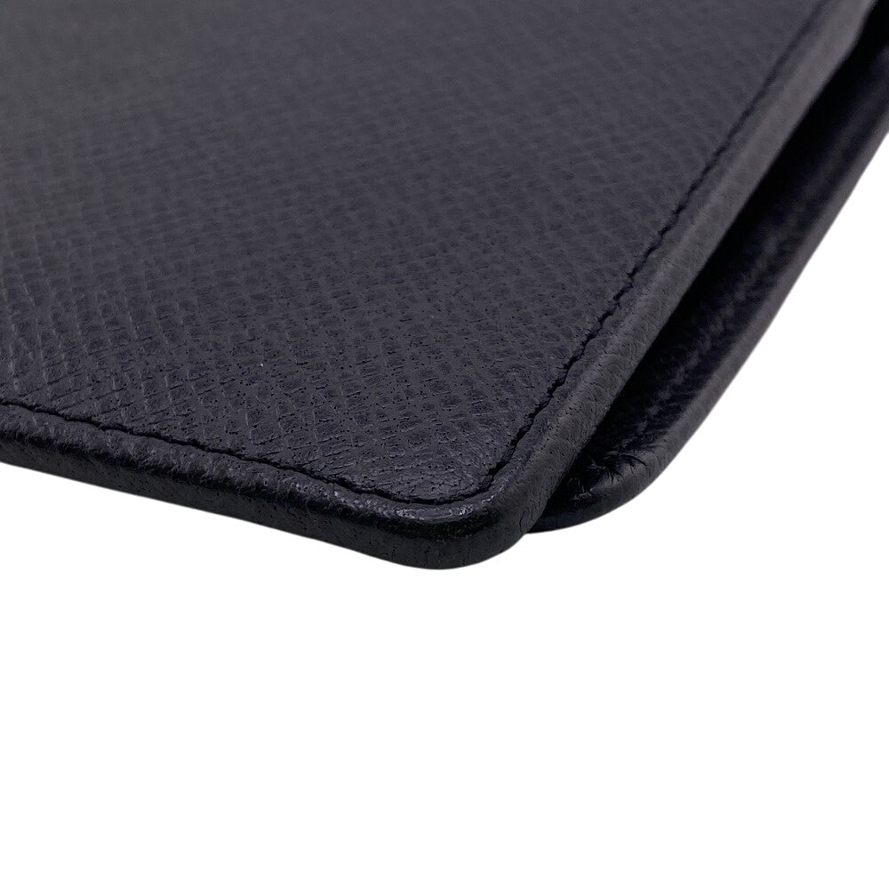 LOUIS VUITTON Long Wallet Purse M30501 Taiga, Leather black Taiga Portefeuille Brazza