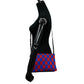 CELINE Shoulder Bag Leather, Cotton black Houndstooth pattern trio Women Used Authentic
